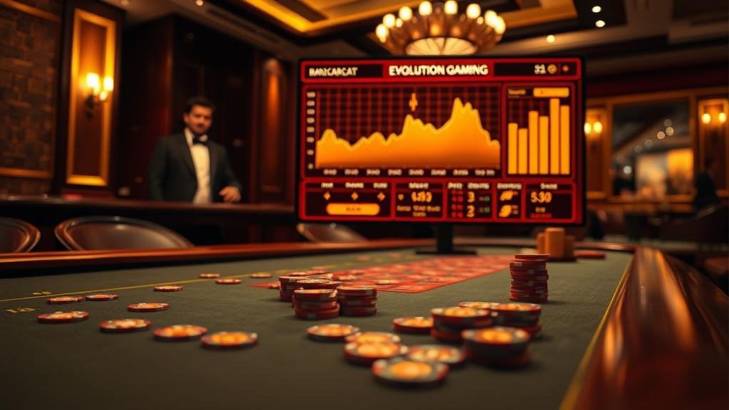 ตัวอย่างเค้าไพ่บาคาร่า Evolution ที่ใช้ในการวิเคราะห์