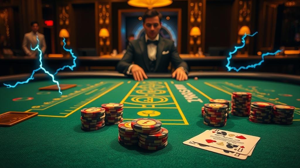 ตัวอย่างการใช้ประโยชน์จากตัวคูณสายฟ้าและประกันภัยในบาคาร่า