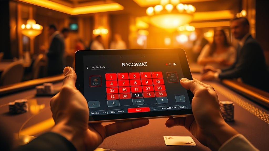 สถิติไพ่บาคาร่าบนแท็บเล็ต