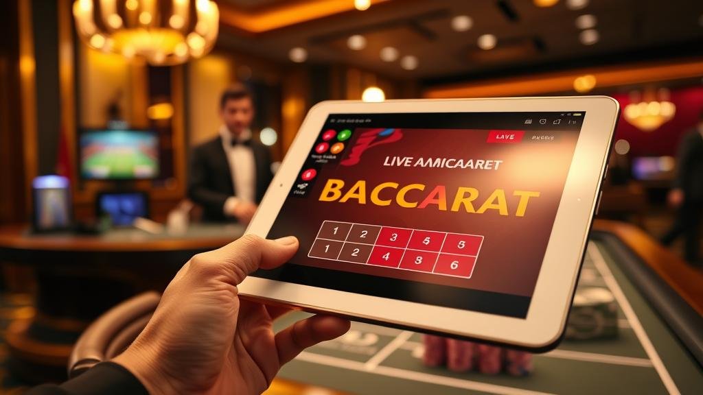 การเล่นบาคาร่าสดบนสมาร์ทโฟน