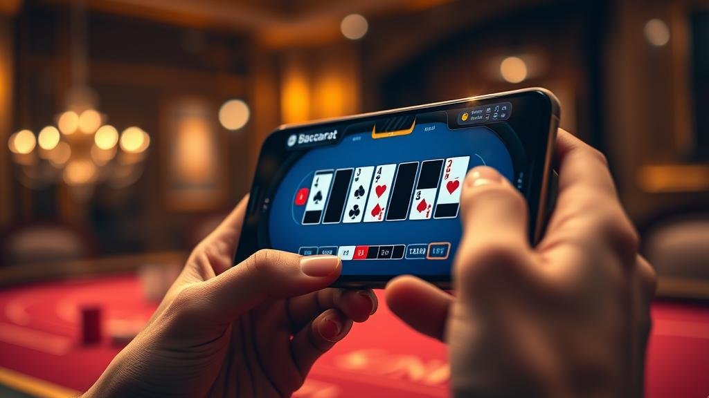 บันทึกผลการเล่นบาคาร่าบนแท็บเล็ต