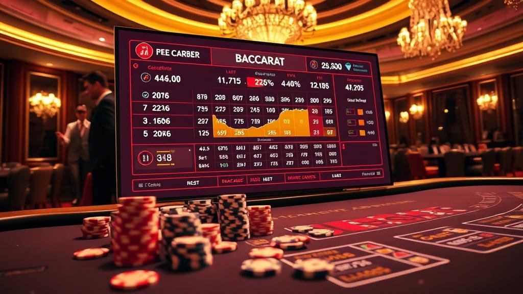 ตารางสถิติบาคาร่า (Roadmap) บนจอใหญ่