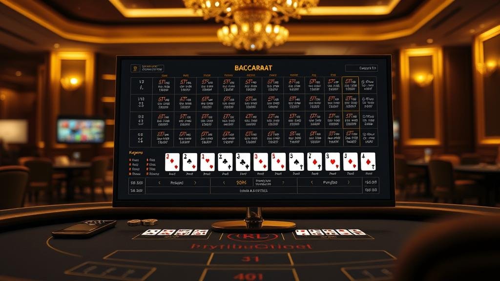 อินโฟกราฟิกแสดงกลยุทธ์การเดินเงินบาคาร่า