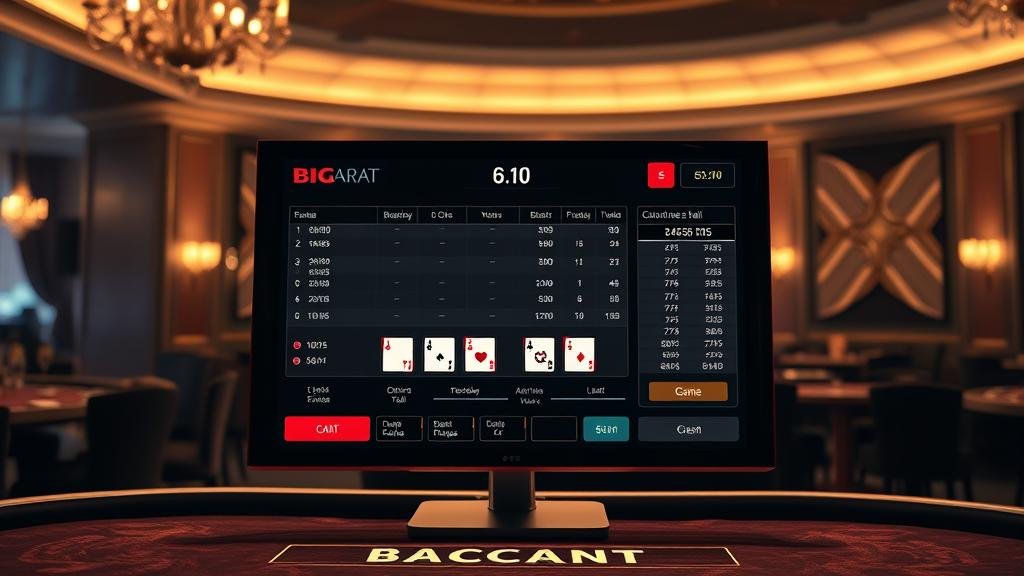 ตารางแสดงเค้าไพ่บาคาร่าแบบต่างๆ