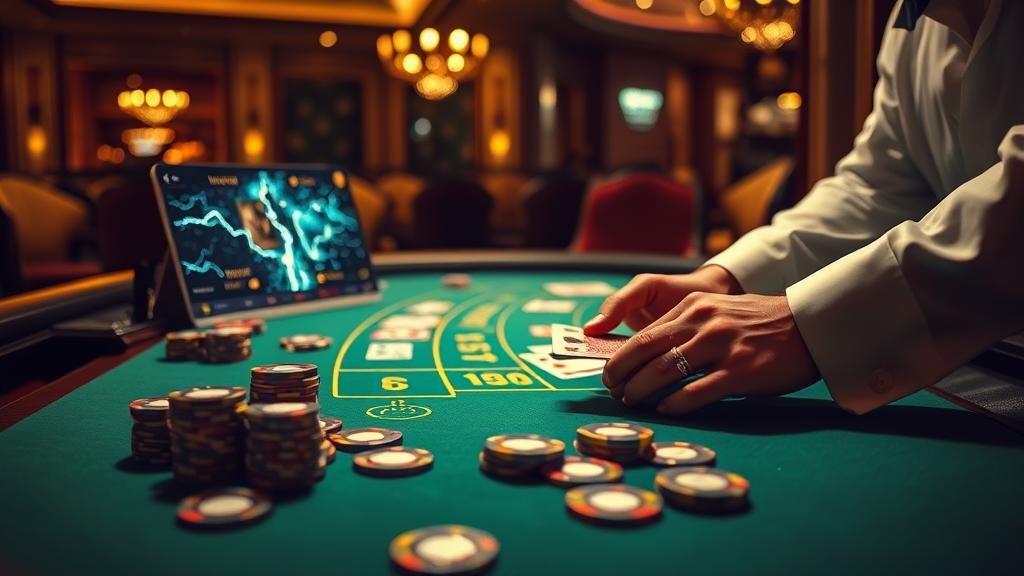 หน้าจอเกมบาคาร่าสายฟ้า WM Casino