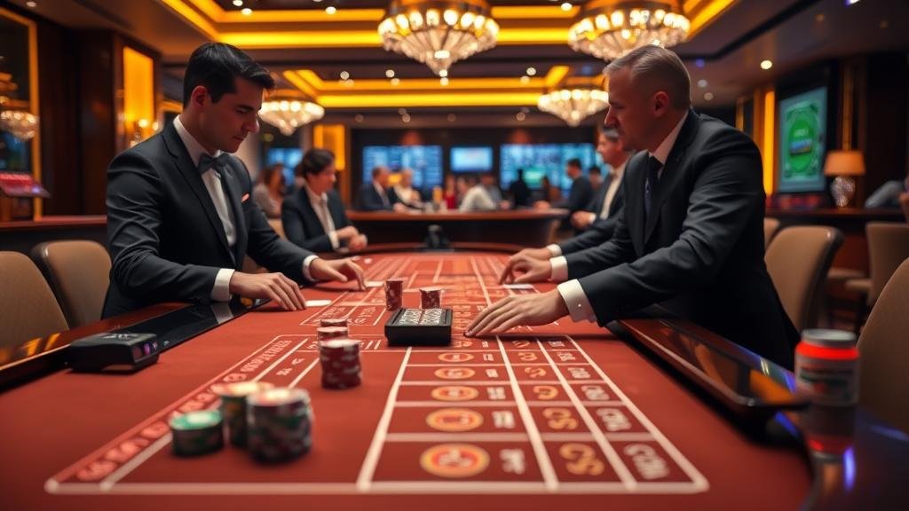 ภาพประกอบกลยุทธ์การเล่นบาคาร่าและสถิติ