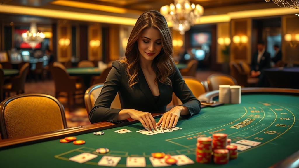 ดีลเลอร์สาวสวยจาก AE Casino