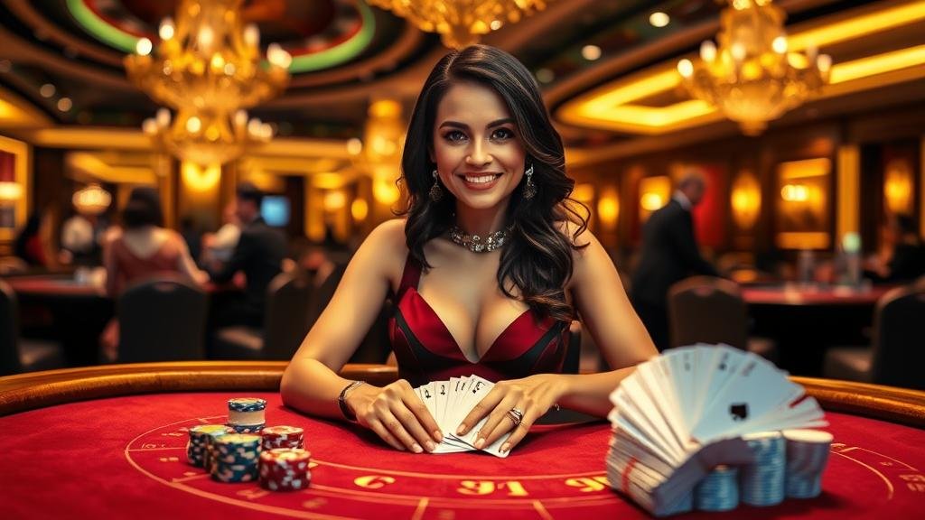 ดีลเลอร์จาก LuckyStreak กำลังให้บริการ