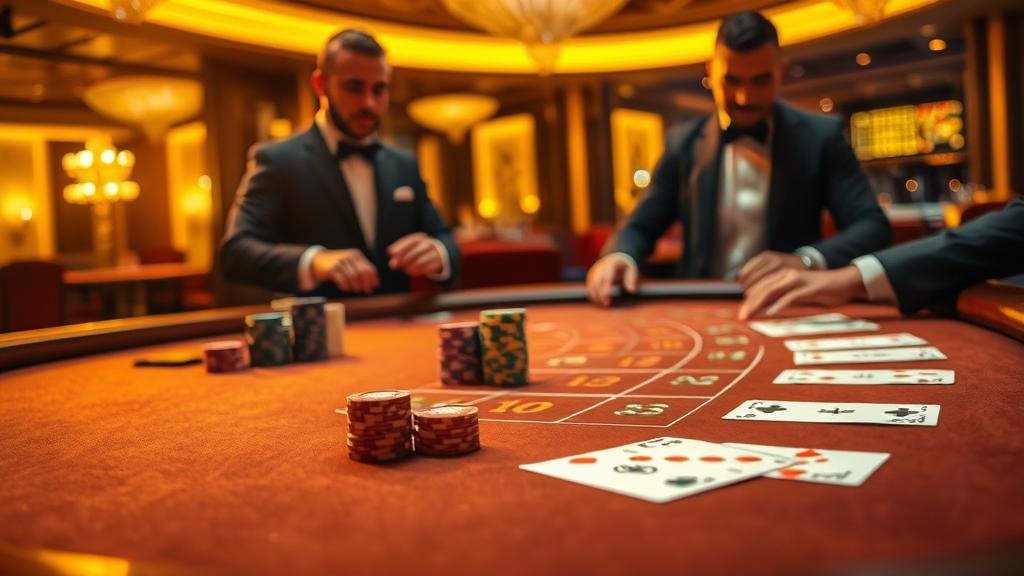 อินเทอร์เฟซเกมบาคาร่าสดบนแท็บเล็ต