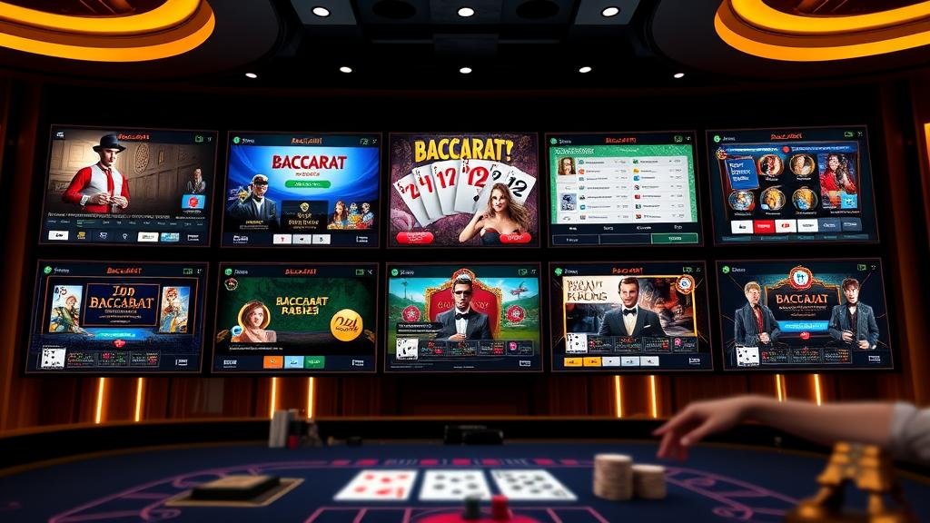 โต๊ะบาคาร่าพร้อมแสดงประวัติการออกผล