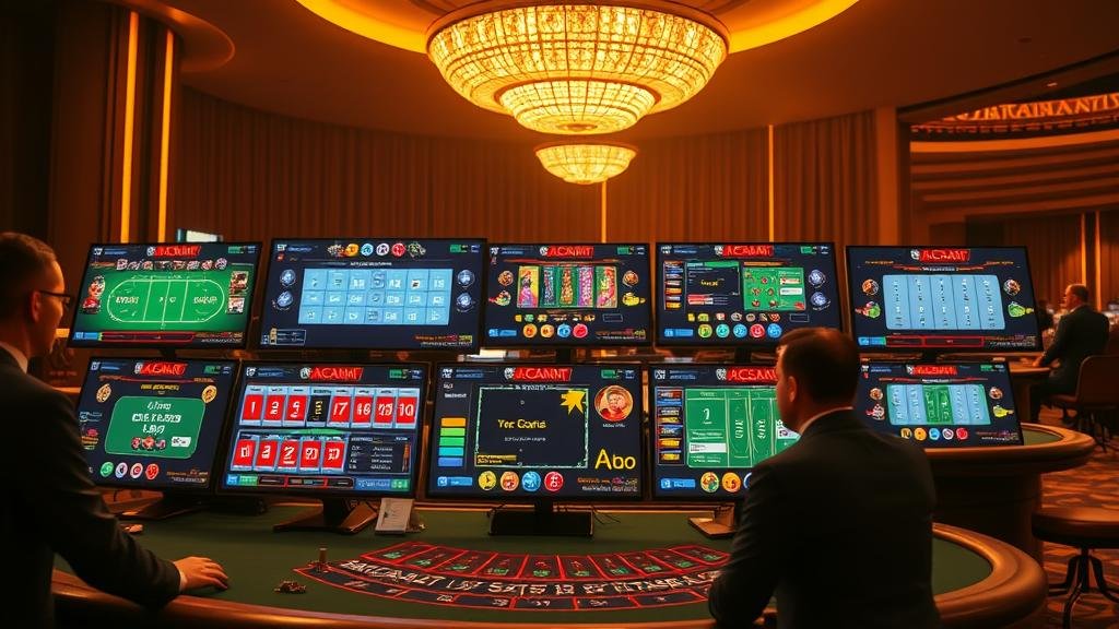 หน้าจอแสดงสูตรและกลยุทธ์บาคาร่า