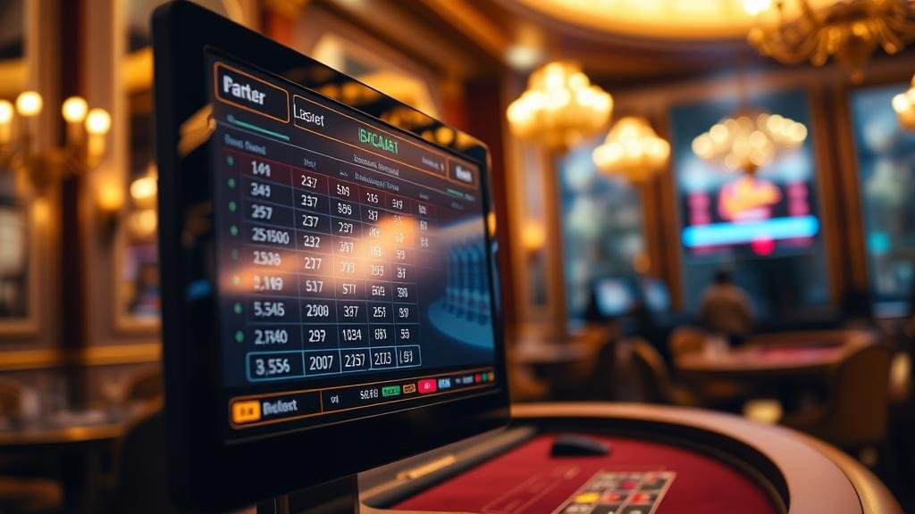 หน้าจอเกมบาคาร่า AllBet พร้อมสถิติ