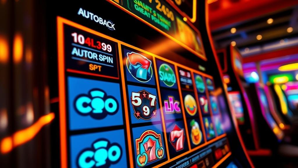 หน้าจอเกมสล็อต CQ9 พร้อมการตั้งค่าออโต้สปินและฟีเจอร์โบนัส