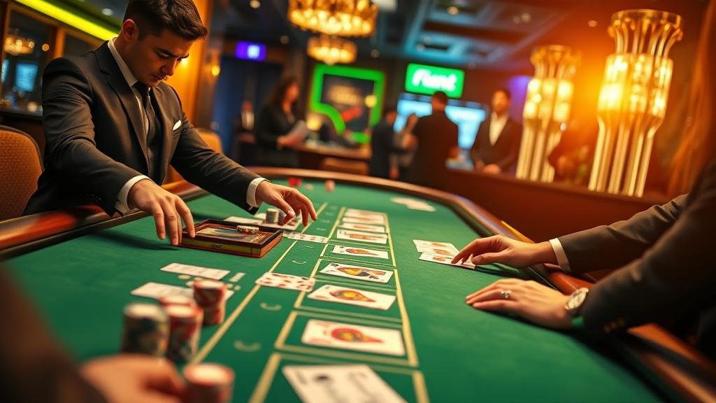 ตัวอย่างเค้าไพ่บาคาร่า เช่น มังกร และ ปิงปอง