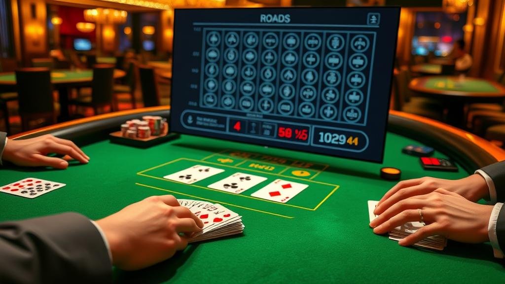 หน้าจอเกมบาคาร่าจากค่าย Playtech