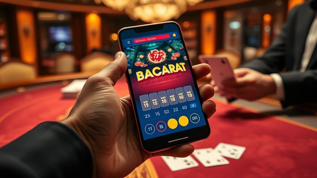 การดูสถิติบาคาร่าบนแท็บเล็ต