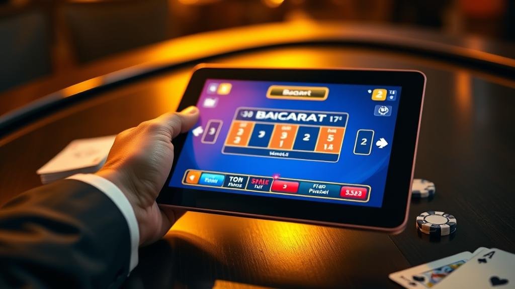 วิเคราะห์สถิติบาคาร่าบนแท็บเล็ต