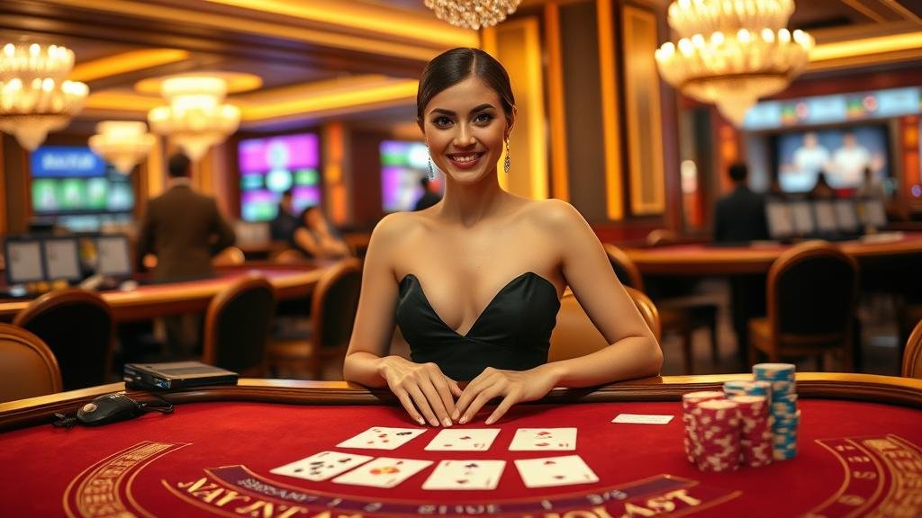 ตัวอย่างเค้าไพ่สามติดในเกมบาคาร่า