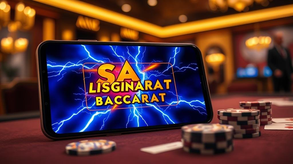 การเลือกห้องบาคาร่าบนแท็บเล็ต