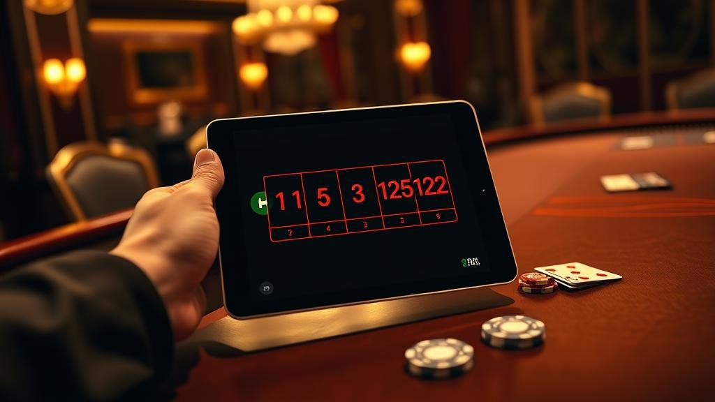 การวิเคราะห์สถิติบาคาร่าบน iPad