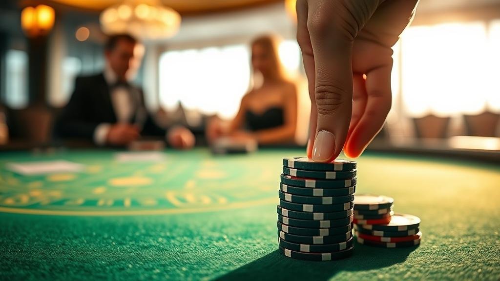 การอ่านเค้าไพ่บาคาร่าบนหน้าจอแท็บเล็ต