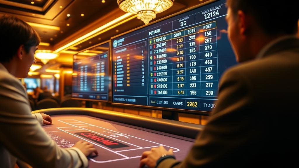 หน้าจอเกมบาคาร่า PP ที่สวยงามพร้อมสถิติ