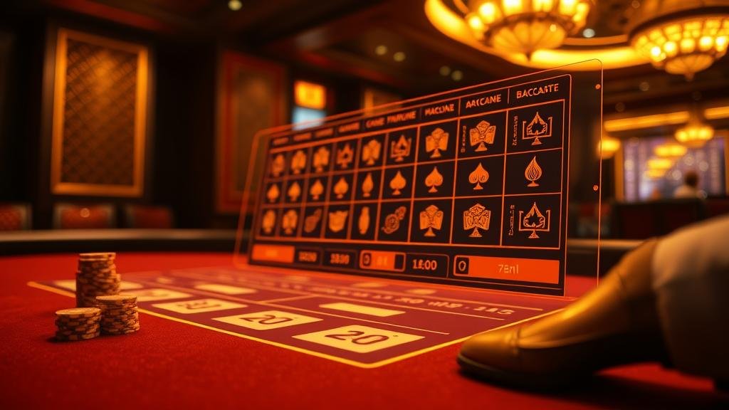 หน้าจอแสดงสถิติบาคาร่าแบบละเอียด