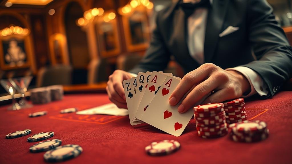 ตัวอย่างการคาดการณ์ไพ่สลับยาวบาคาร่าบนแท็บเล็ต