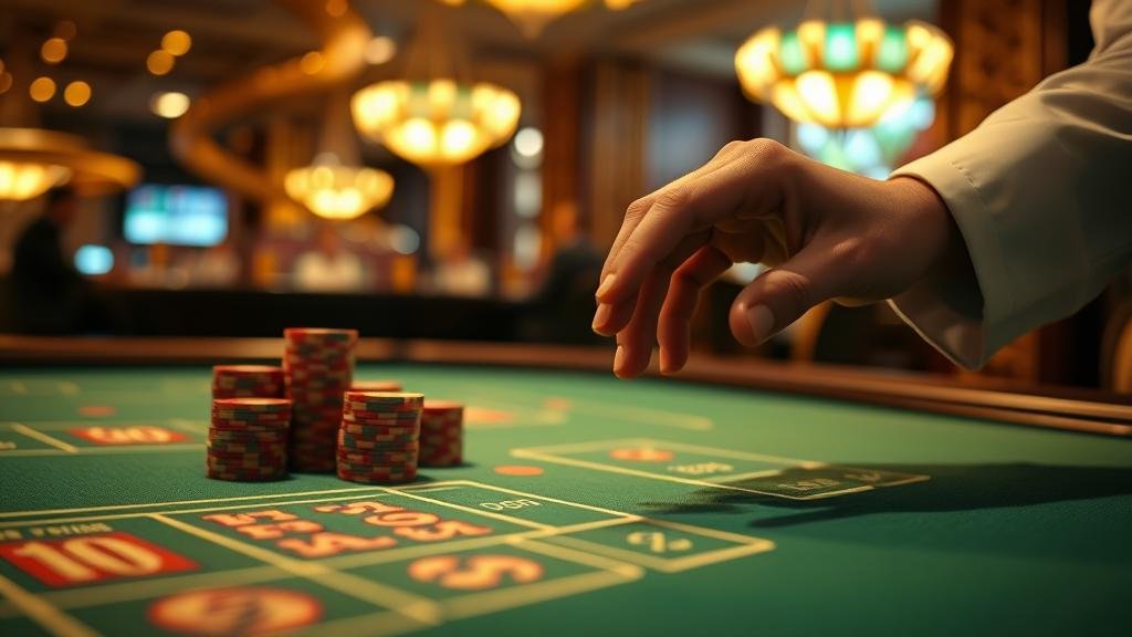 ตารางบาคาร่าพร้อมไพ่และชิป