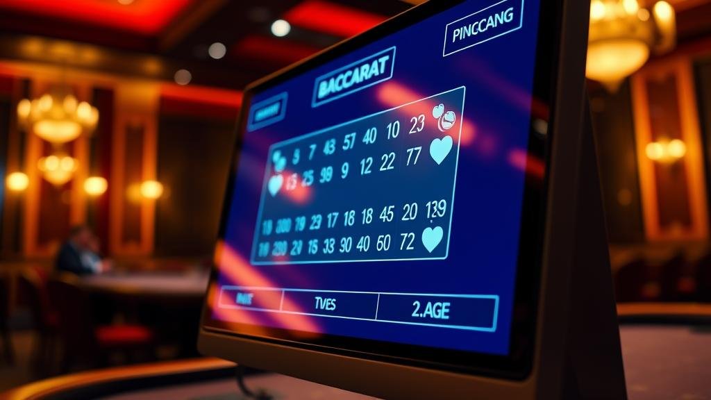 การเลือกห้องบาคาร่าบนแท็บเล็ต