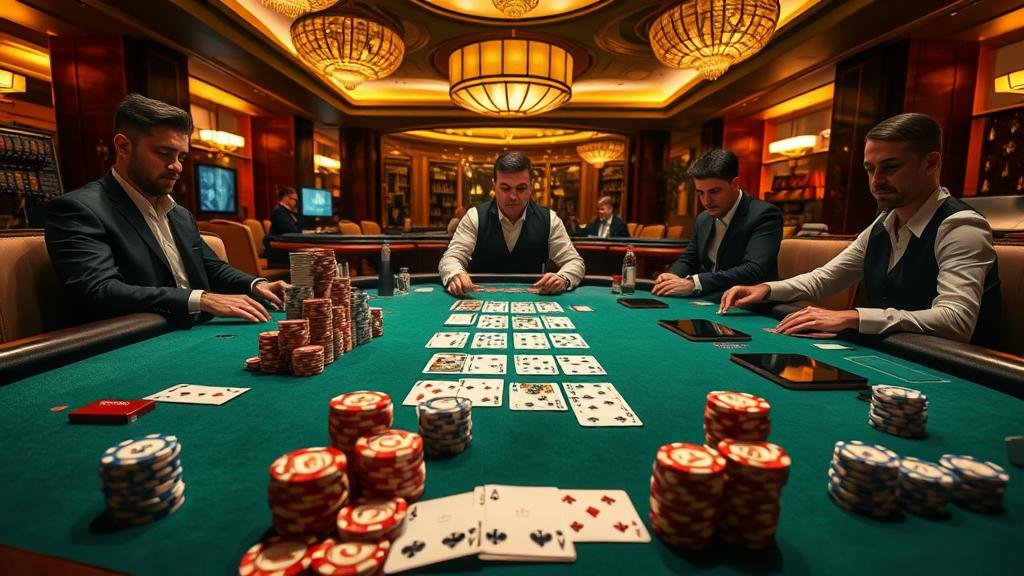 ผู้เล่นกำลังวางเดิมพันบาคาร่าด้วยความมั่นใจ