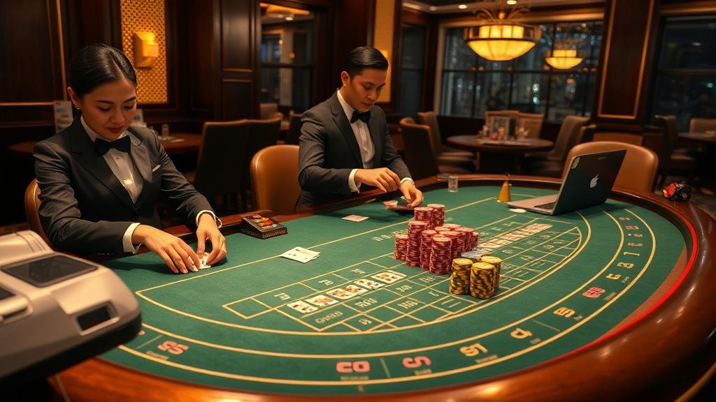 การแสดงผลเค้าไพ่ถนนเล็กในเกมบาคาร่า