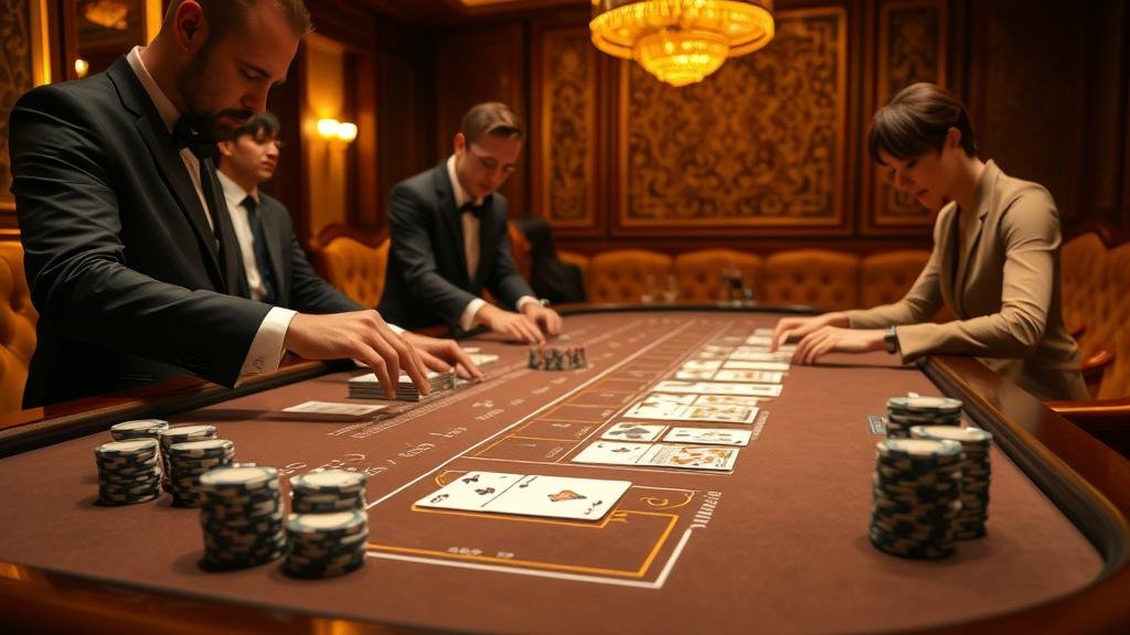 ตัวอย่างเค้าไพ่บาคาร่า สามติด และ สามตัด