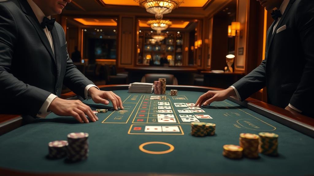 หน้าจอเกมบาคาร่าสดจากค่าย Evolution