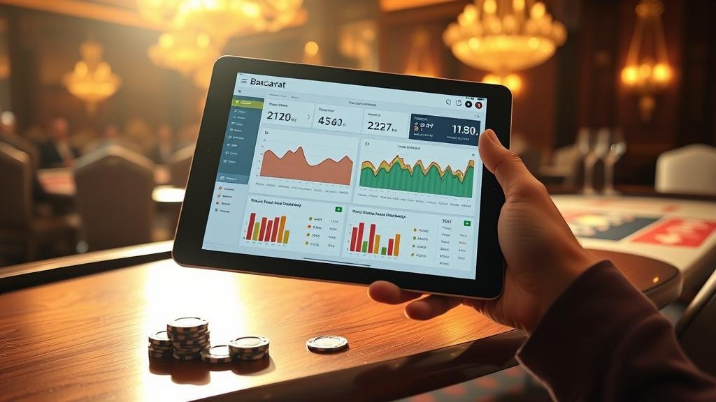 การเลือกห้องบาคาร่าและวิเคราะห์สถิติบน iPad