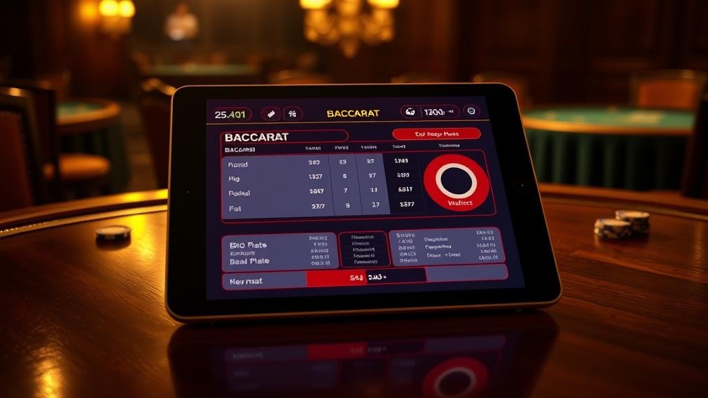 การวิเคราะห์สถิติบาคาร่าบน iPad
