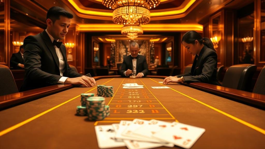 นักพนันมืออาชีพกำลังวิเคราะห์เกมบาคาร่า