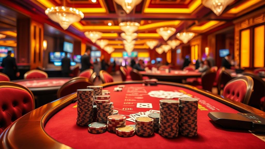 หน้าจอเกมบาคาร่าออนไลน์ แสดงสถิติและตัวเลือกการเดิมพัน