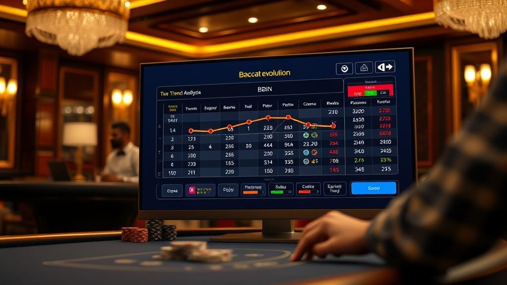 อินโฟกราฟิกแสดงรูปแบบเค้าไพ่บาคาร่า