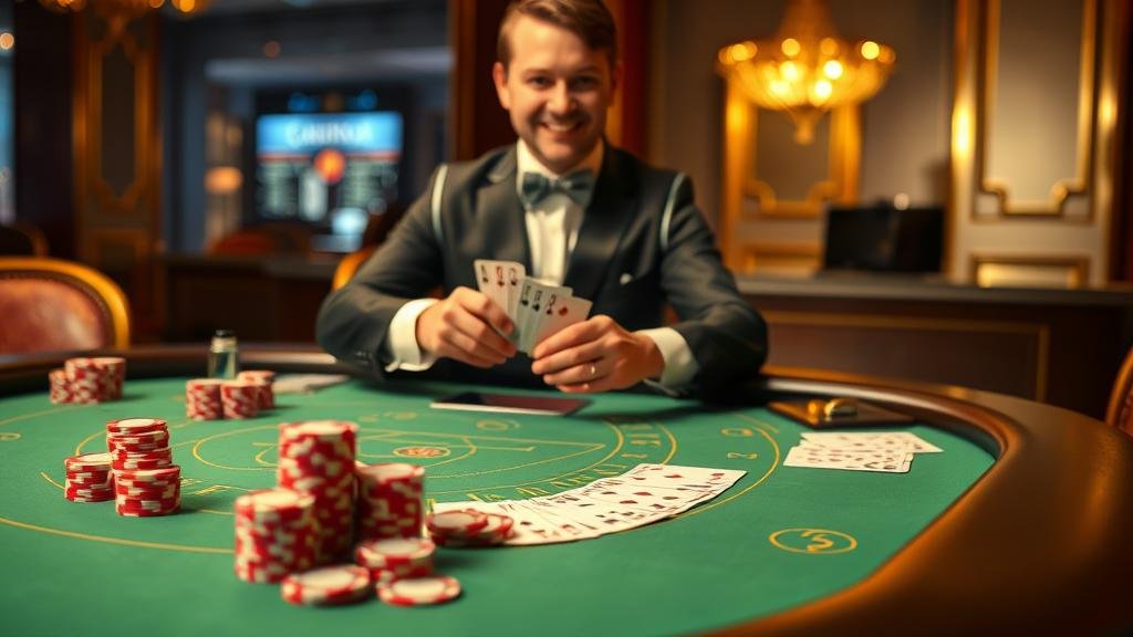 การลุ้นไพ่บาคาร่าในคาสิโนสด