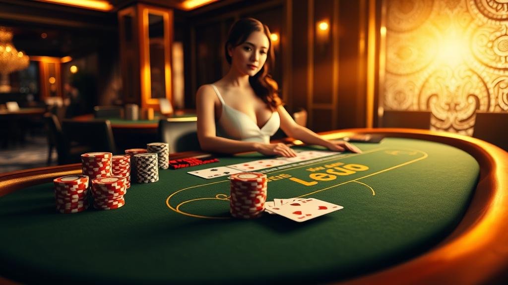 หน้าจอเกมบาคาร่า Vivo พร้อมตัวเลือกเดิมพันและดีลเลอร์สด