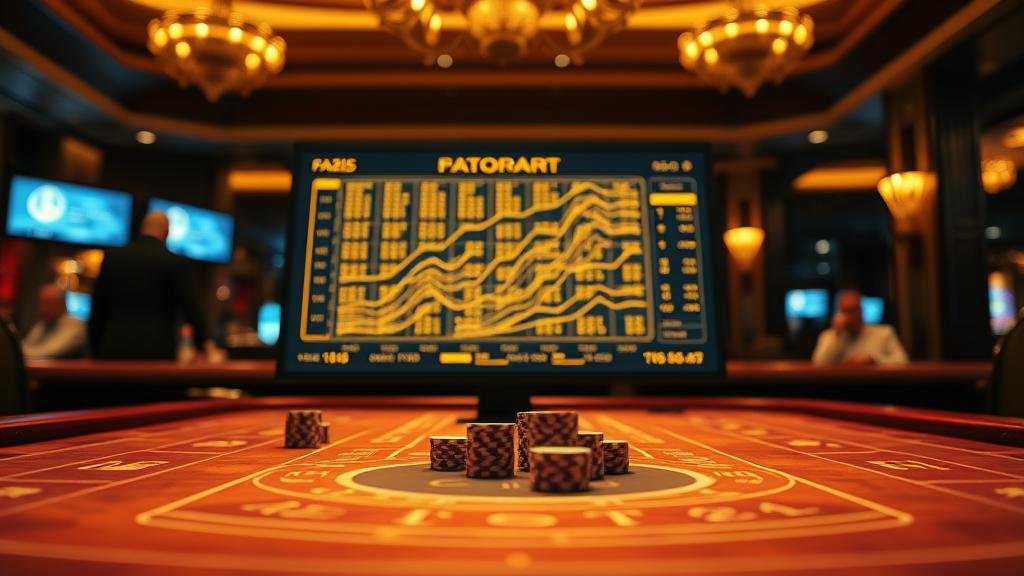 ตัวอย่างการแสดงผลเค้าไพ่บาคาร่า ถนนใหญ่และถนนเล็ก