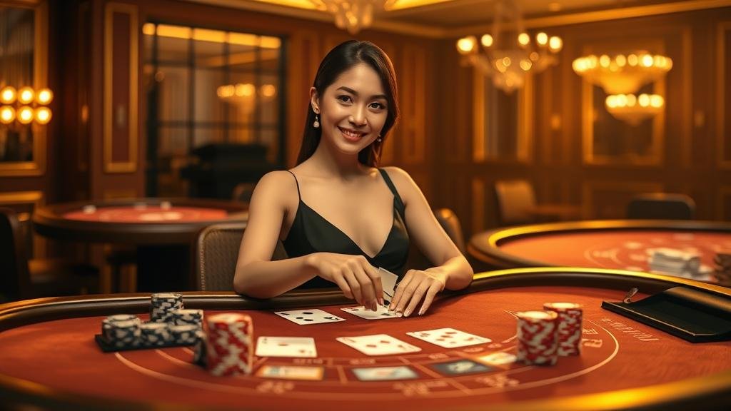 ดีลเลอร์สาวสวยในห้องบาคาร่า Sexy Gaming