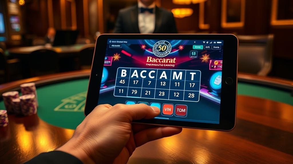 สถิติบาคาร่าบนแท็บเล็ต