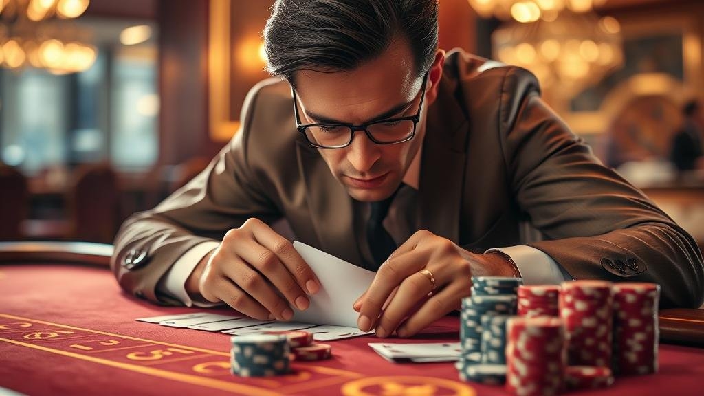 หน้าจอแท็บเล็ตแสดงสถิติเกมบาคาร่าสด