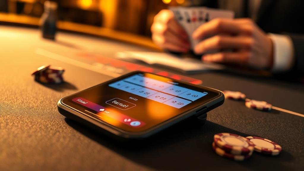 การวิเคราะห์สถิติและเค้าไพ่บาคาร่าบนแท็บเล็ต