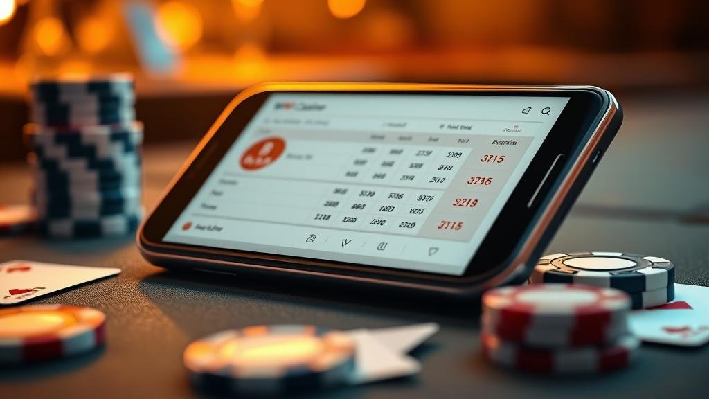 หน้าจอแสดงสถิติบาคาร่า Playtech บน Android