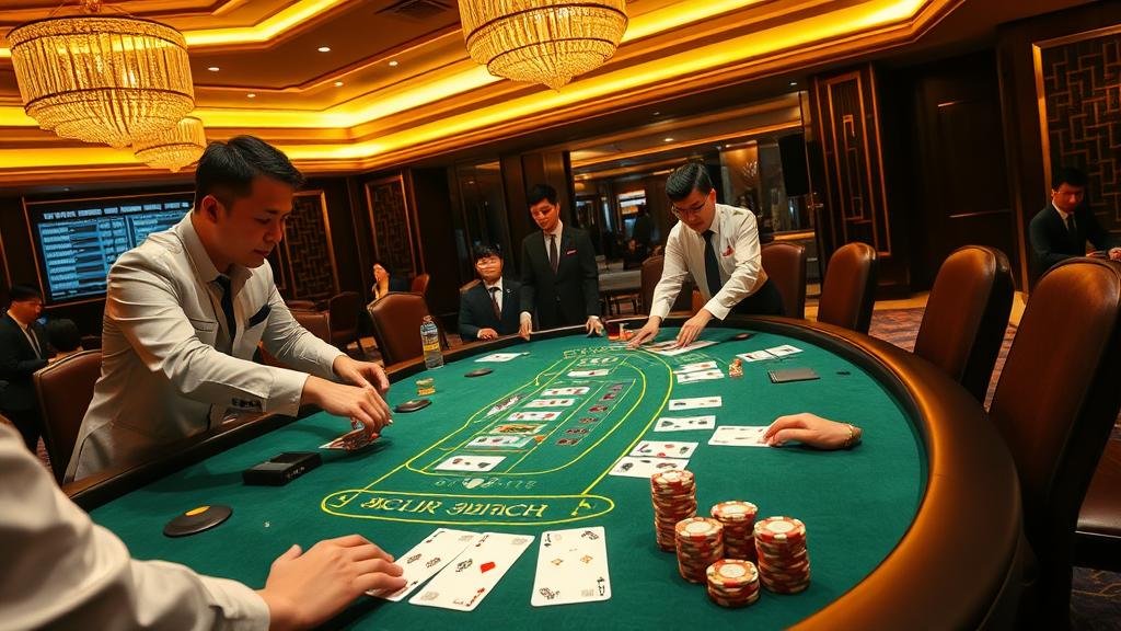 การแจกไพ่บาคาร่าสด