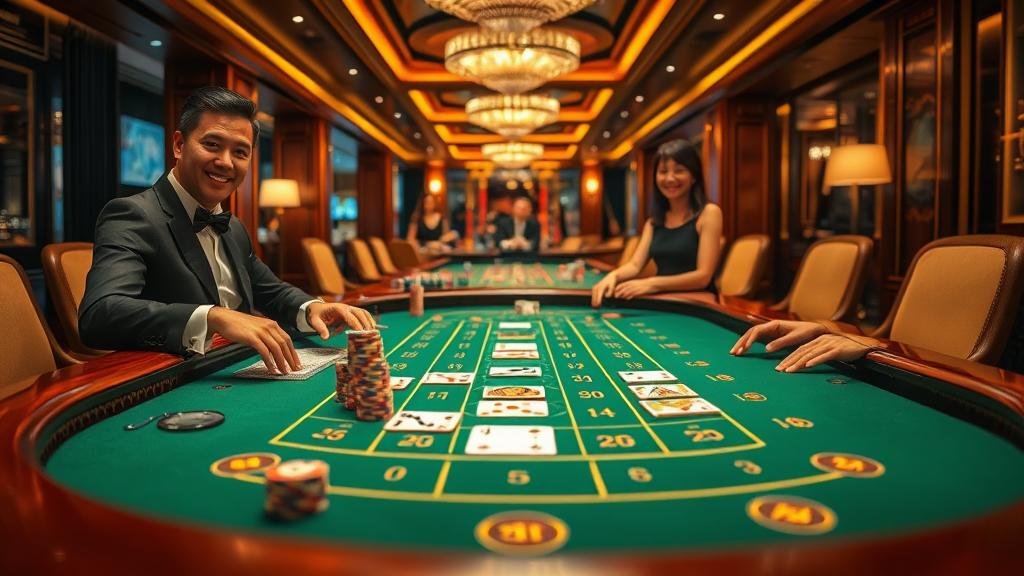 ตัวอย่างการแสดงผลเค้าไพ่บาคาร่า