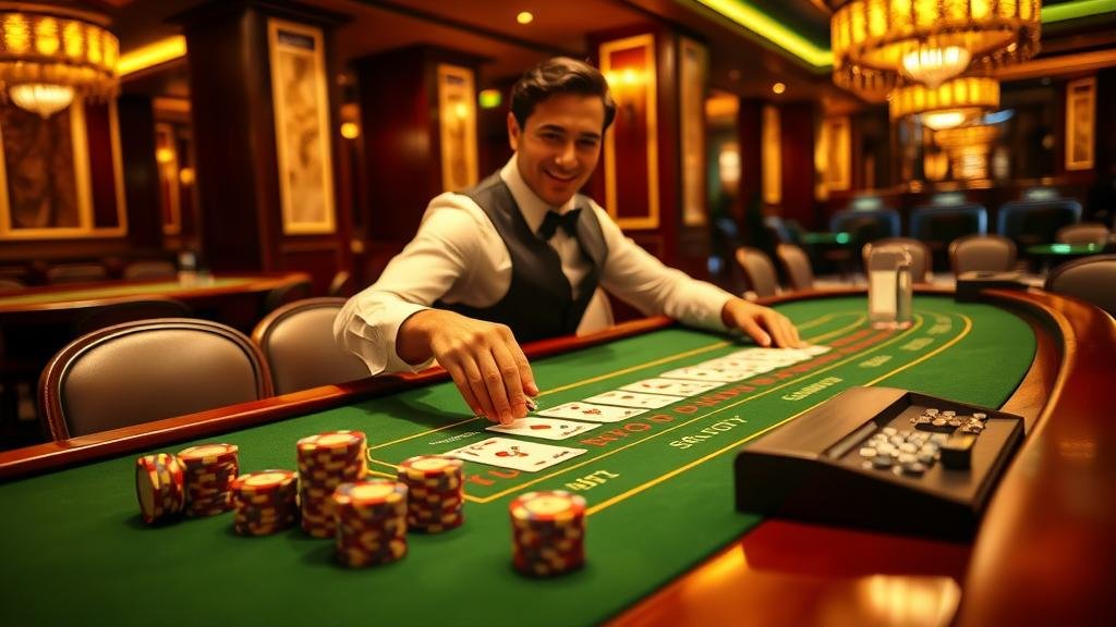 การเล่นบาคาร่าและไพ่ที่แสดงแต้ม